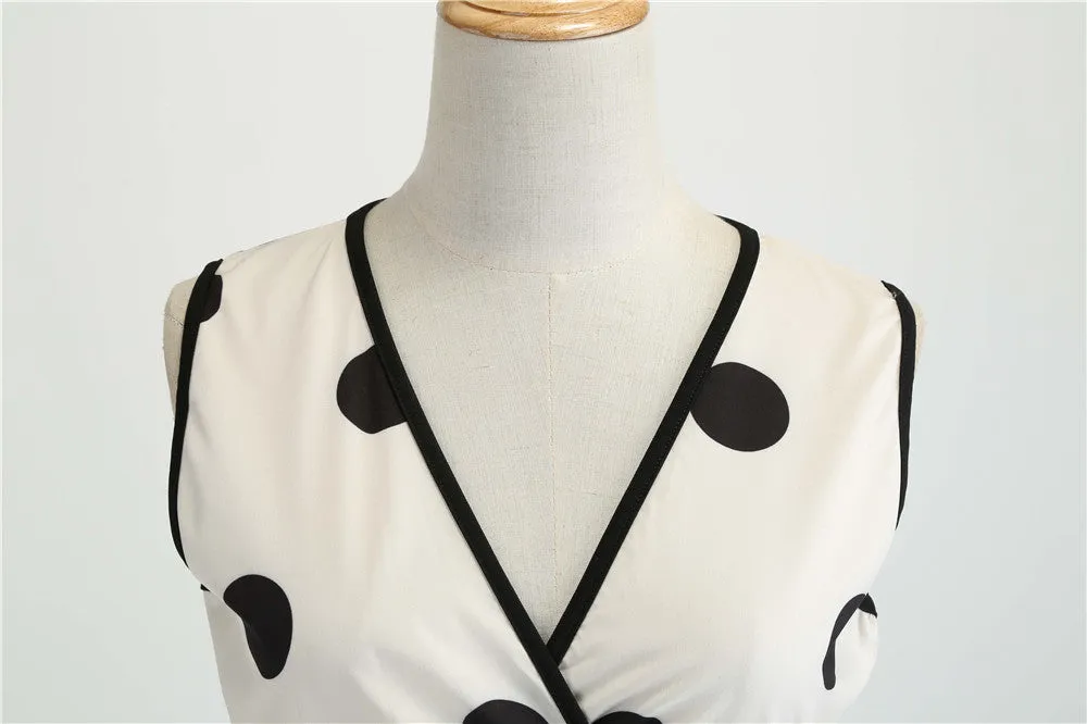 Funki Buys | Dresses | Women's Retro Swing Polka Dot Dresses