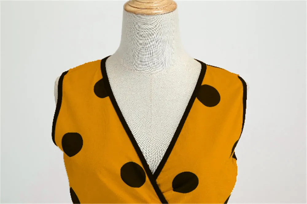 Funki Buys | Dresses | Women's Retro Swing Polka Dot Dresses