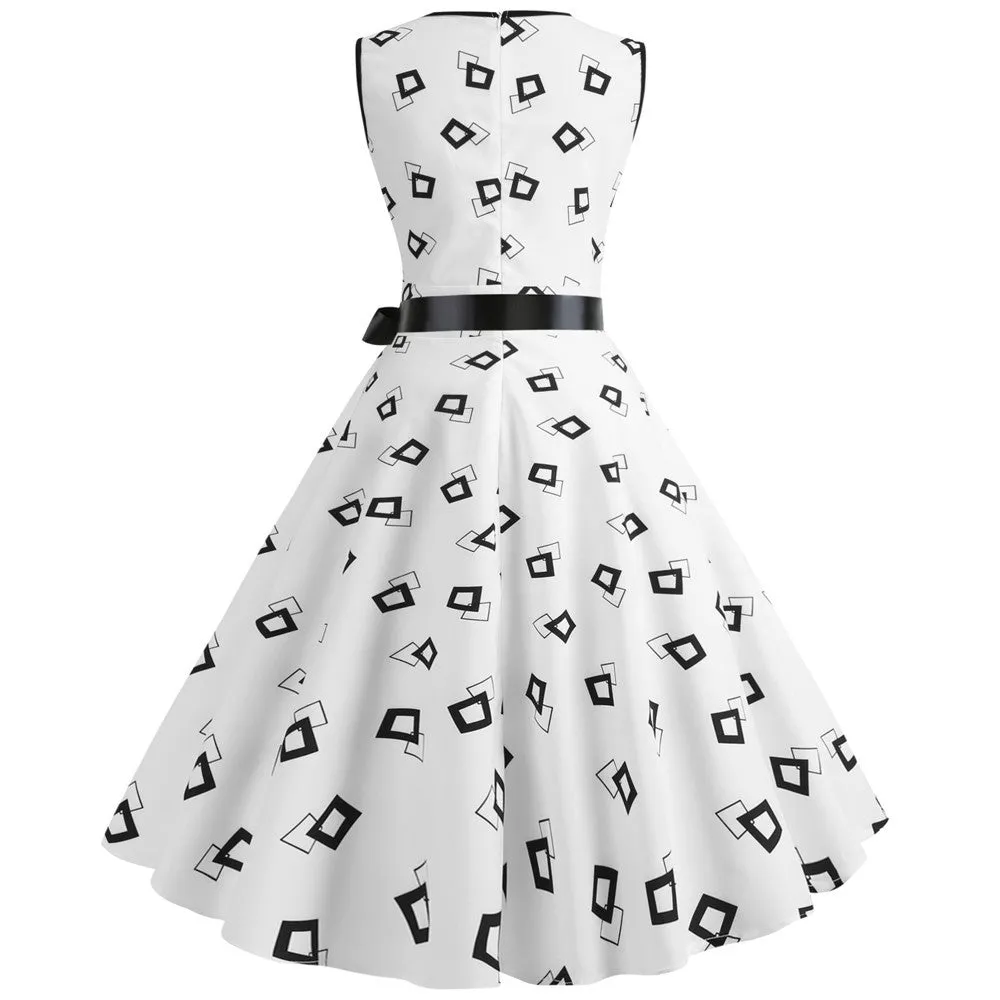 Funki Buys | Dresses | Women's Retro Swing Polka Dot Dresses