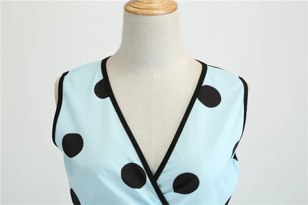 Funki Buys | Dresses | Women's Retro Swing Polka Dot Dresses