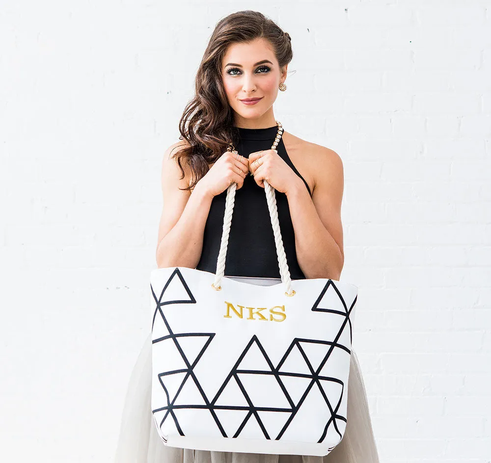 Geo Prism Bridesmaid Tote Bag