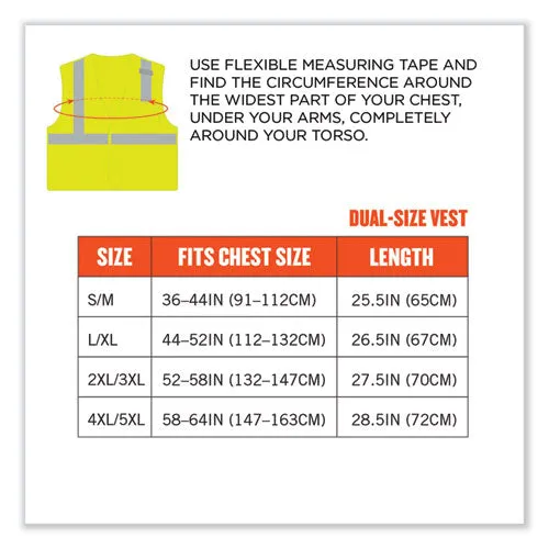 Glowear 8210hl Class 2 Economy Mesh Hook And Loop Vest, Polyester, X-small, Lime, Ships In 1-3 Business Days