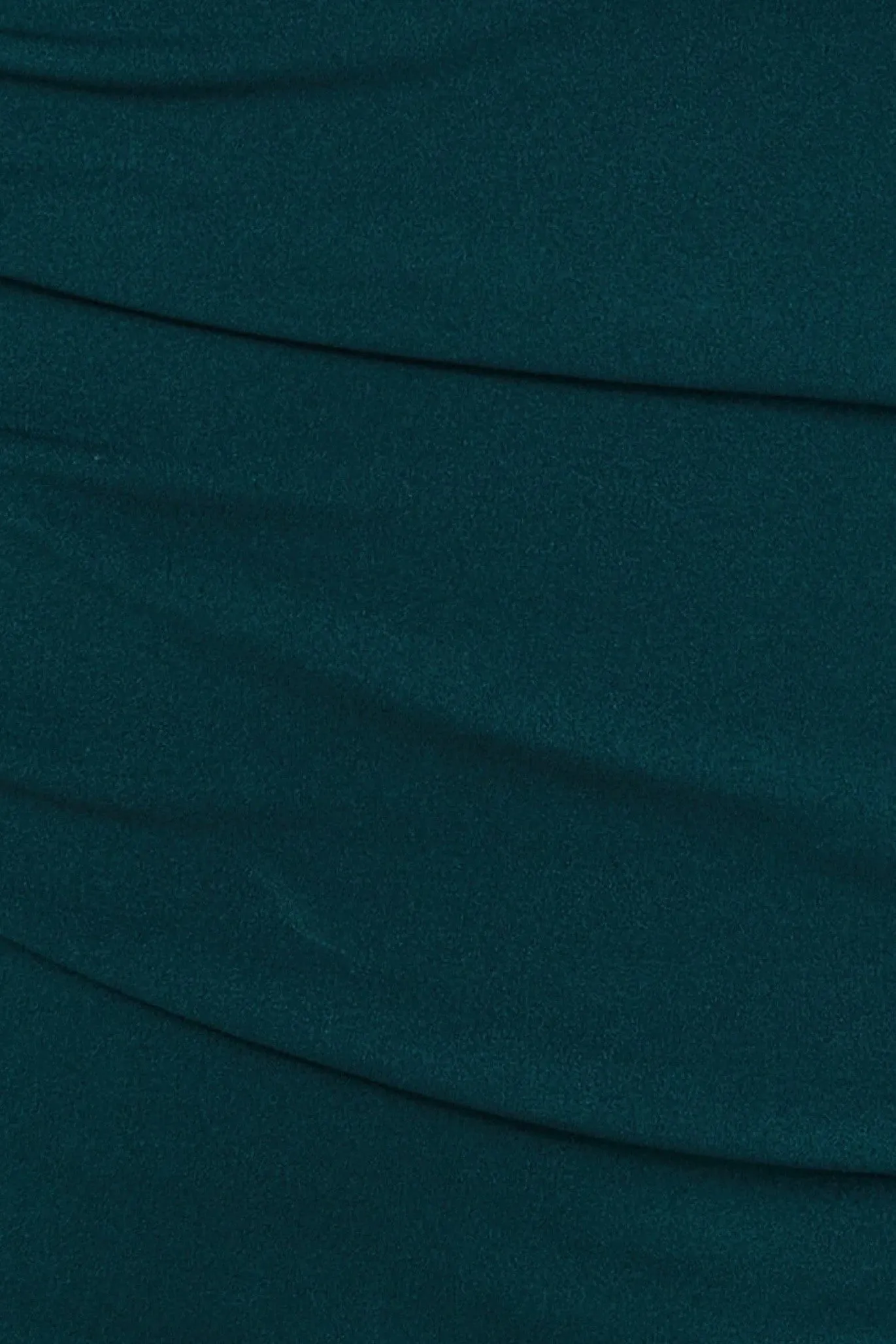 Goddiva Plus Bardot Pleated Maxi Dress - Emerald