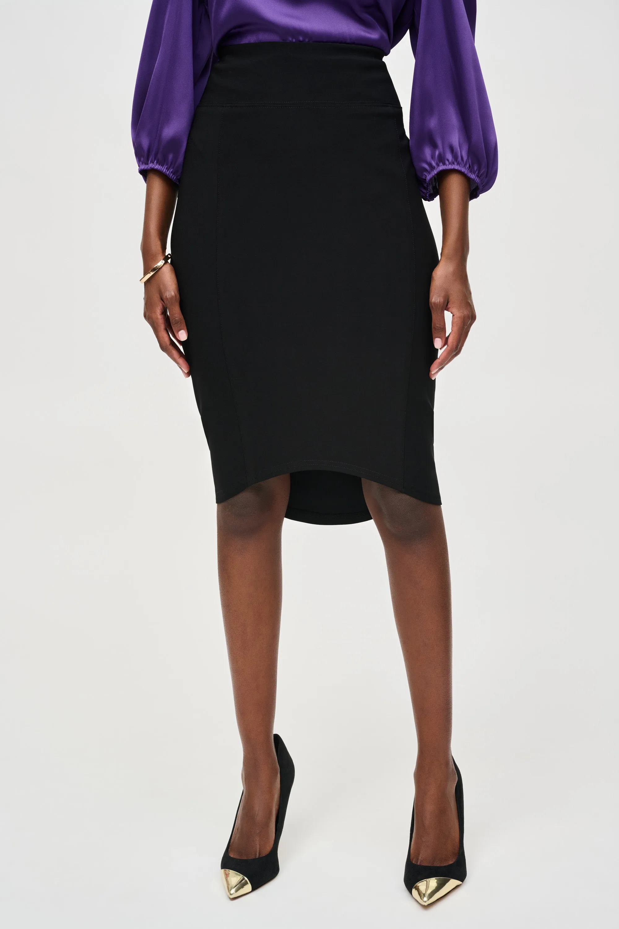 HI LO PENCIL SKIRT