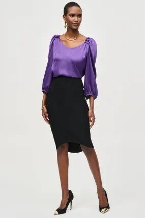 HI LO PENCIL SKIRT