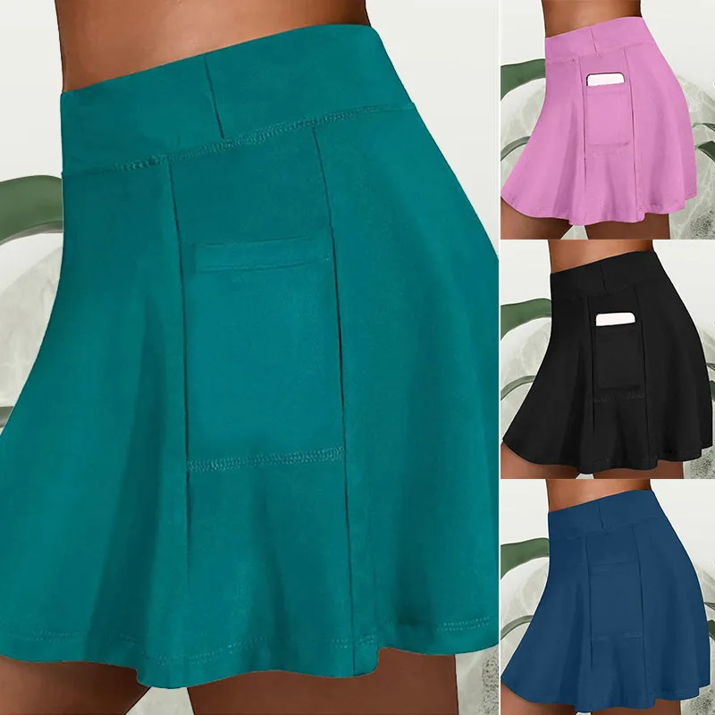 Hidden Pocket Tennis Short Culottes