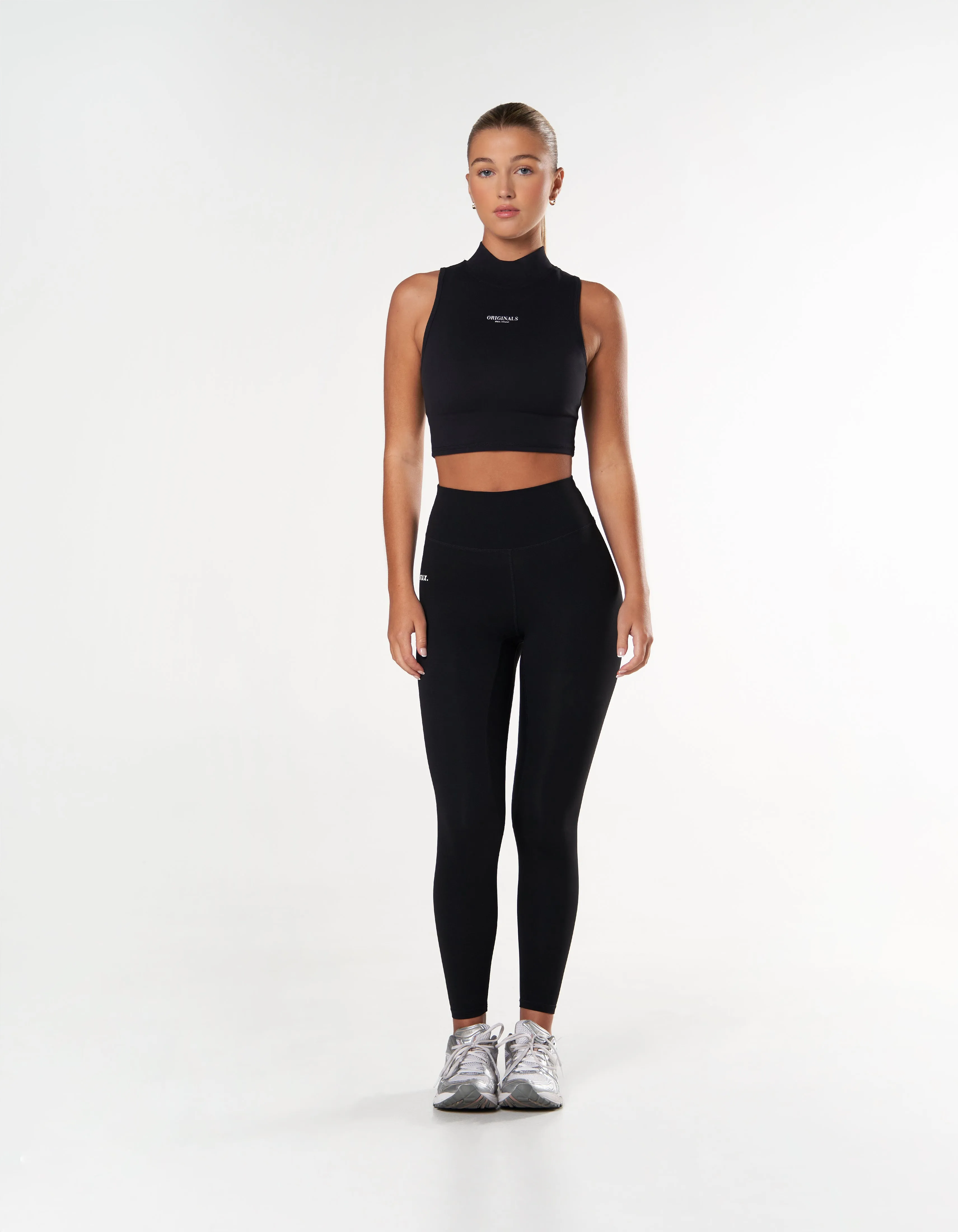 High Neck Cropped tank NANDEX ™ - Black