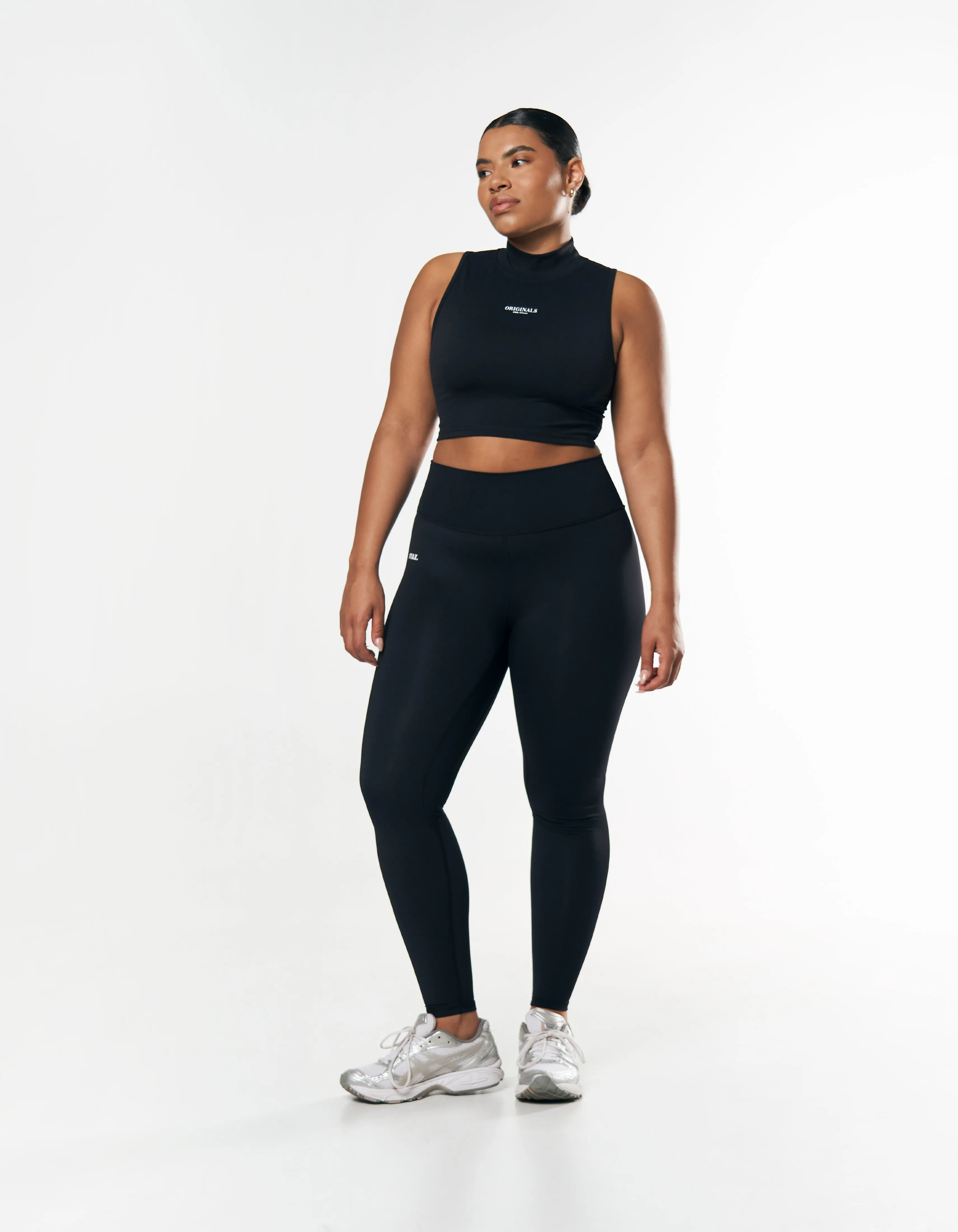 High Neck Cropped tank NANDEX ™ - Black