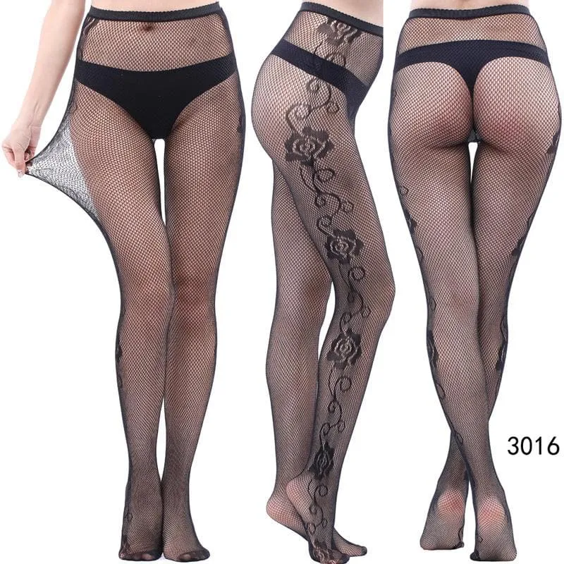 High waist fishnet tights stockings