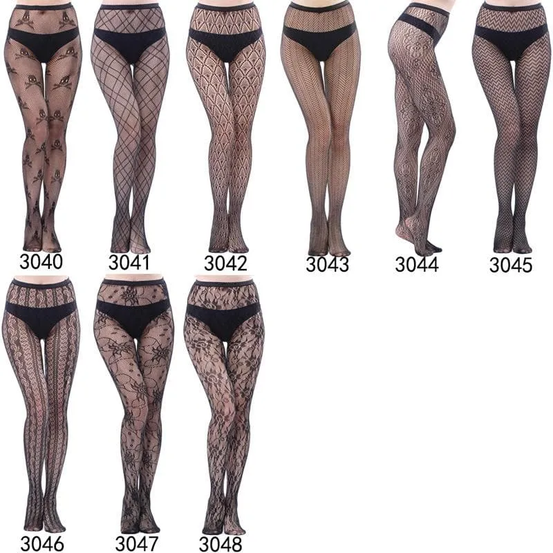 High waist fishnet tights stockings