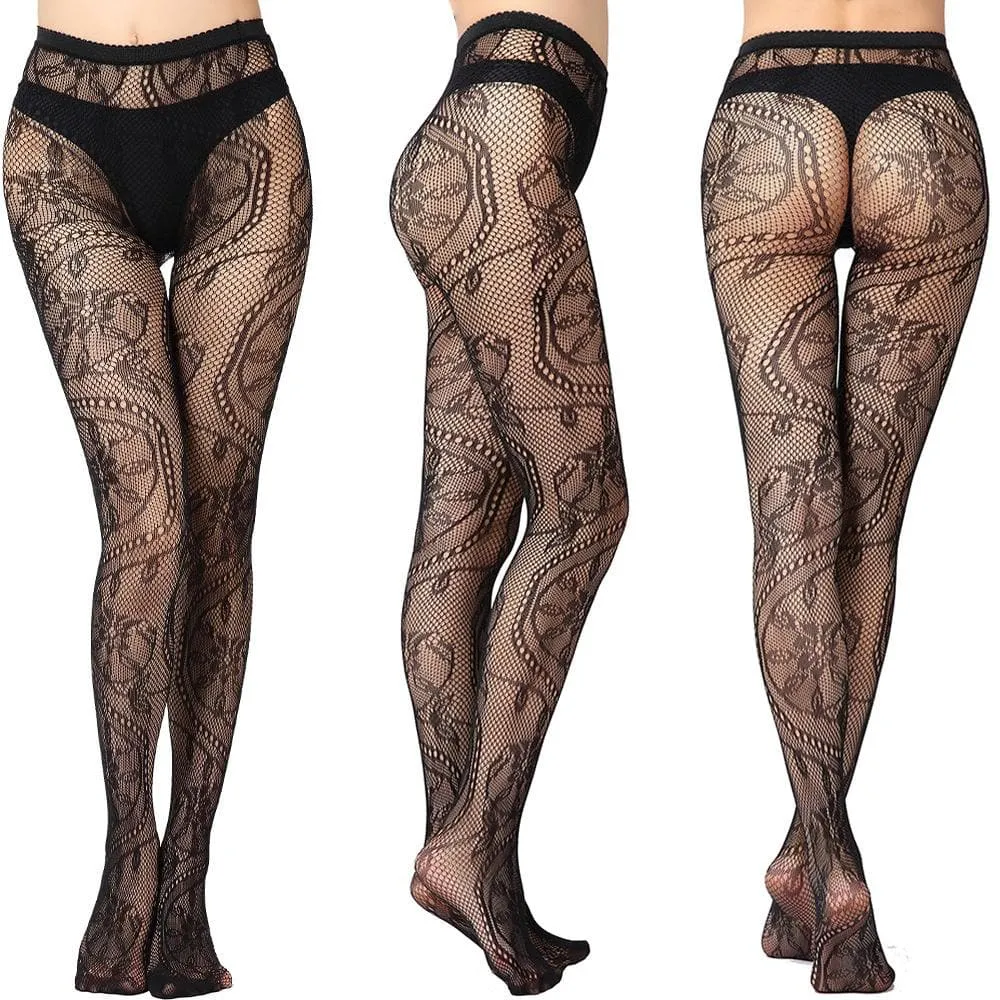 High waist fishnet tights stockings