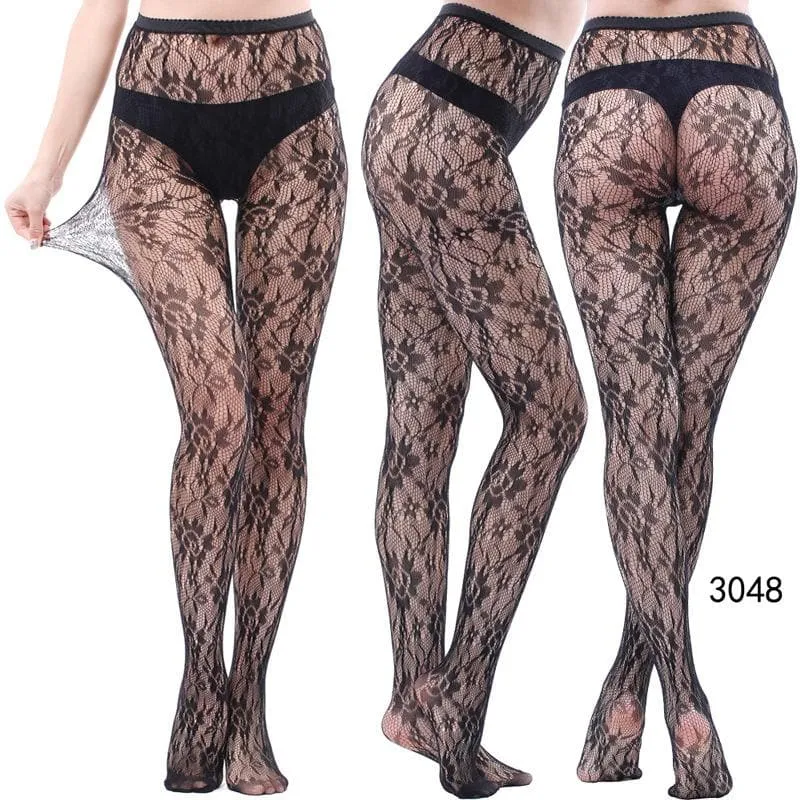 High waist fishnet tights stockings