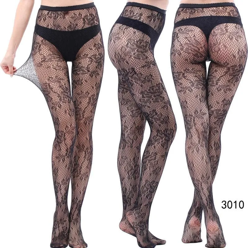 High waist fishnet tights stockings