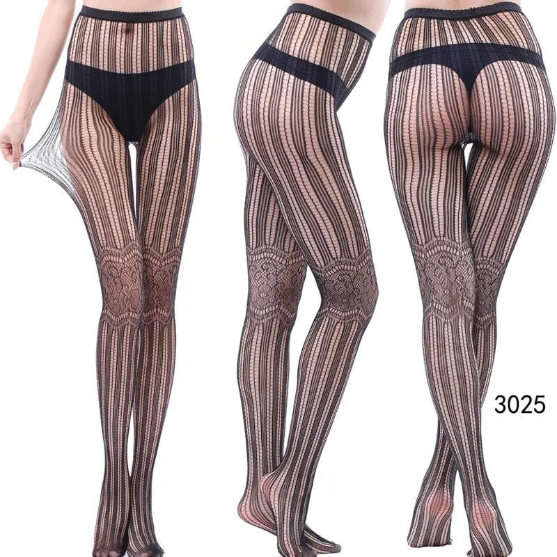 High waist fishnet tights stockings