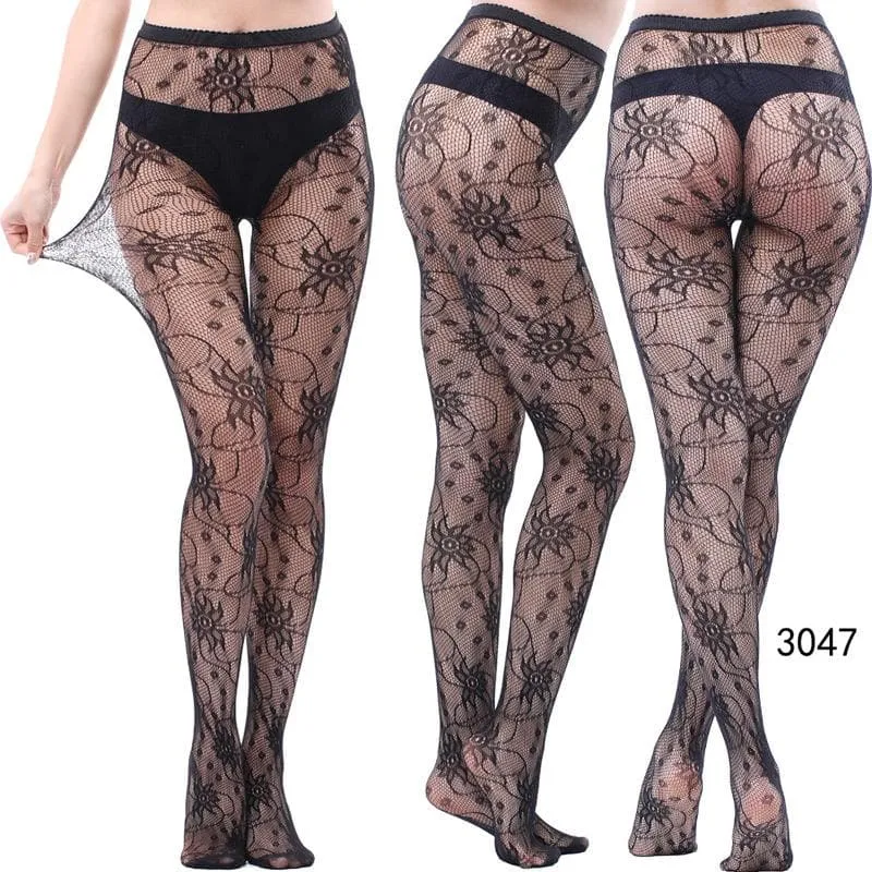 High waist fishnet tights stockings