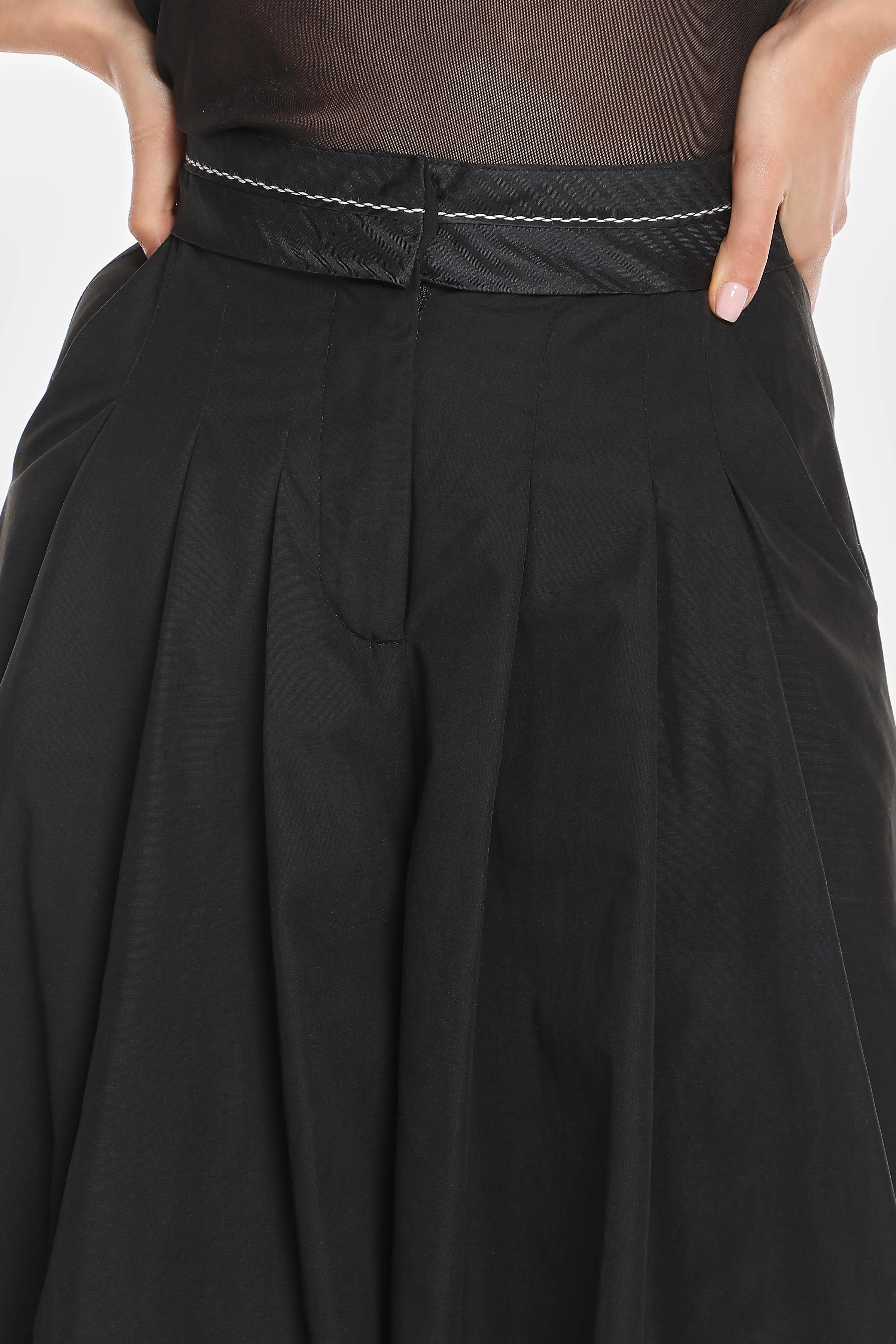 INSIDE OUT WAIST PLEATED CULOTTES