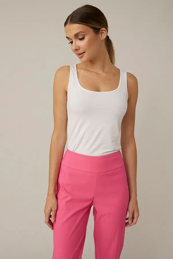 Joseph Ribkoff Pink Detailed Hem Trousers