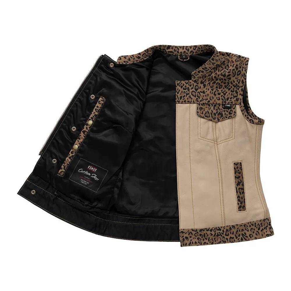 Josie Women's Club Style Leather Vest (Limited Edition)