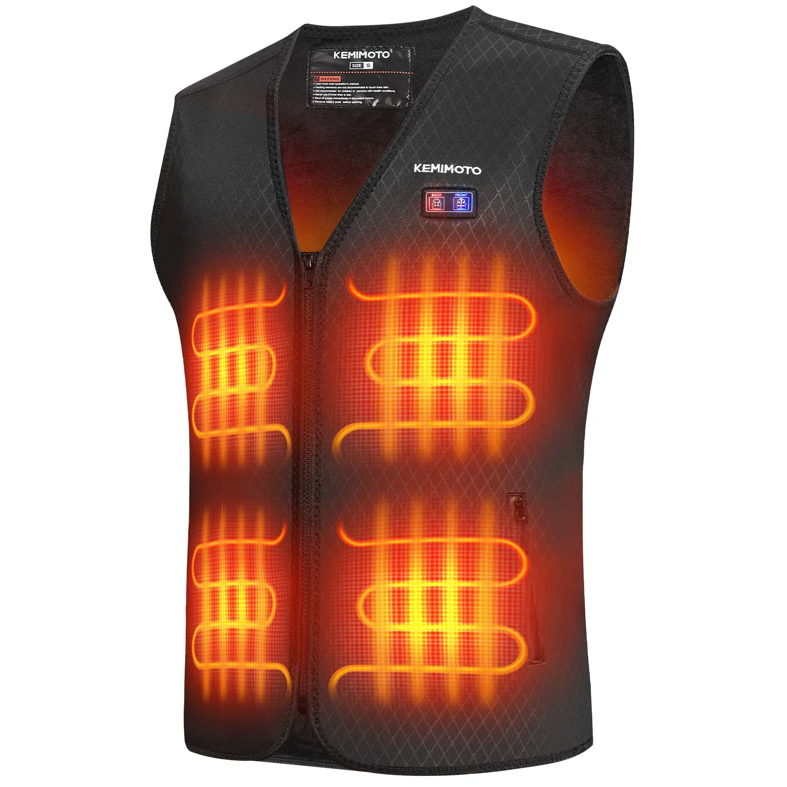 KEMIMOTO Winter Warming Heating Vest, BATTERY NOT INCLUDED