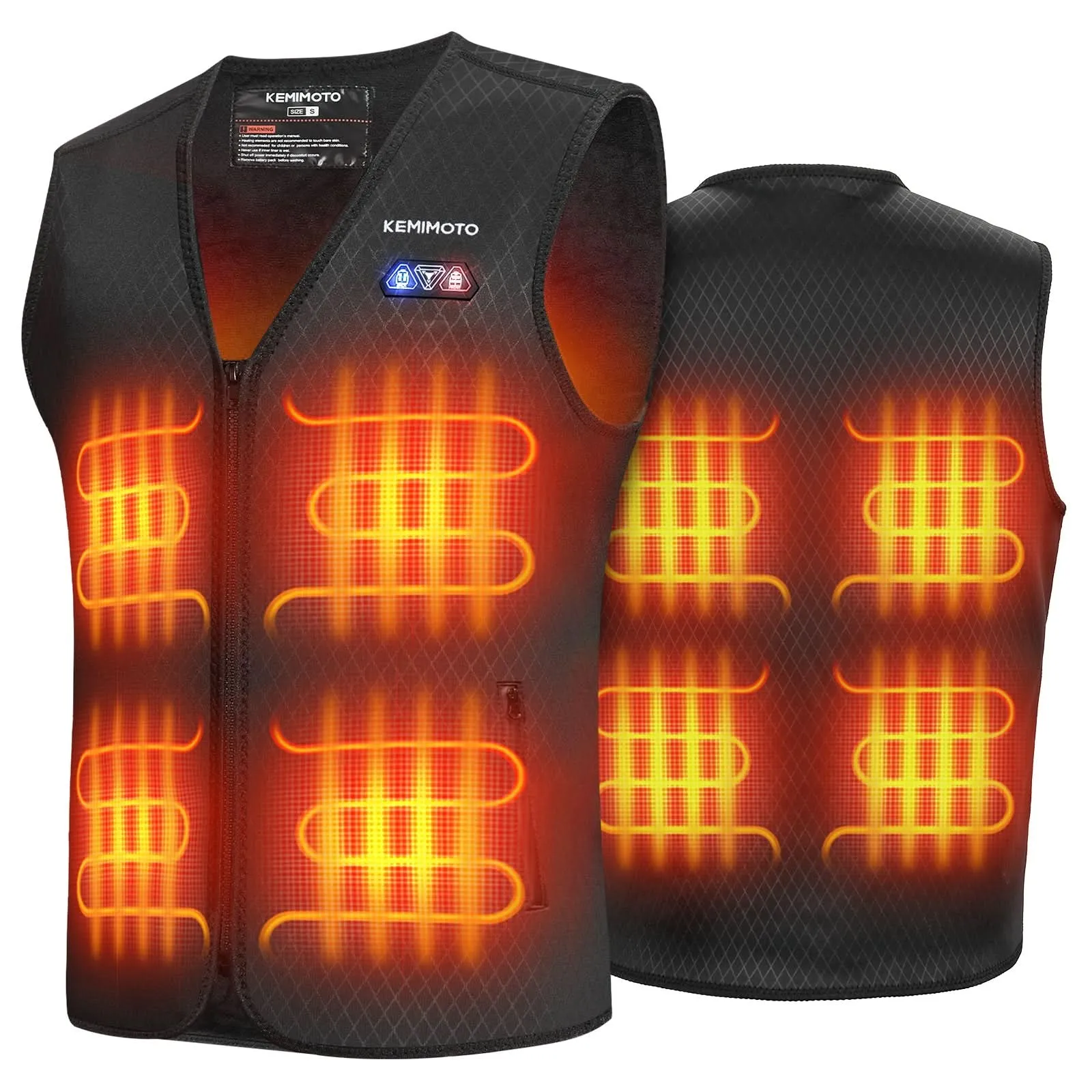 KEMIMOTO Winter Warming Heating Vest, BATTERY NOT INCLUDED