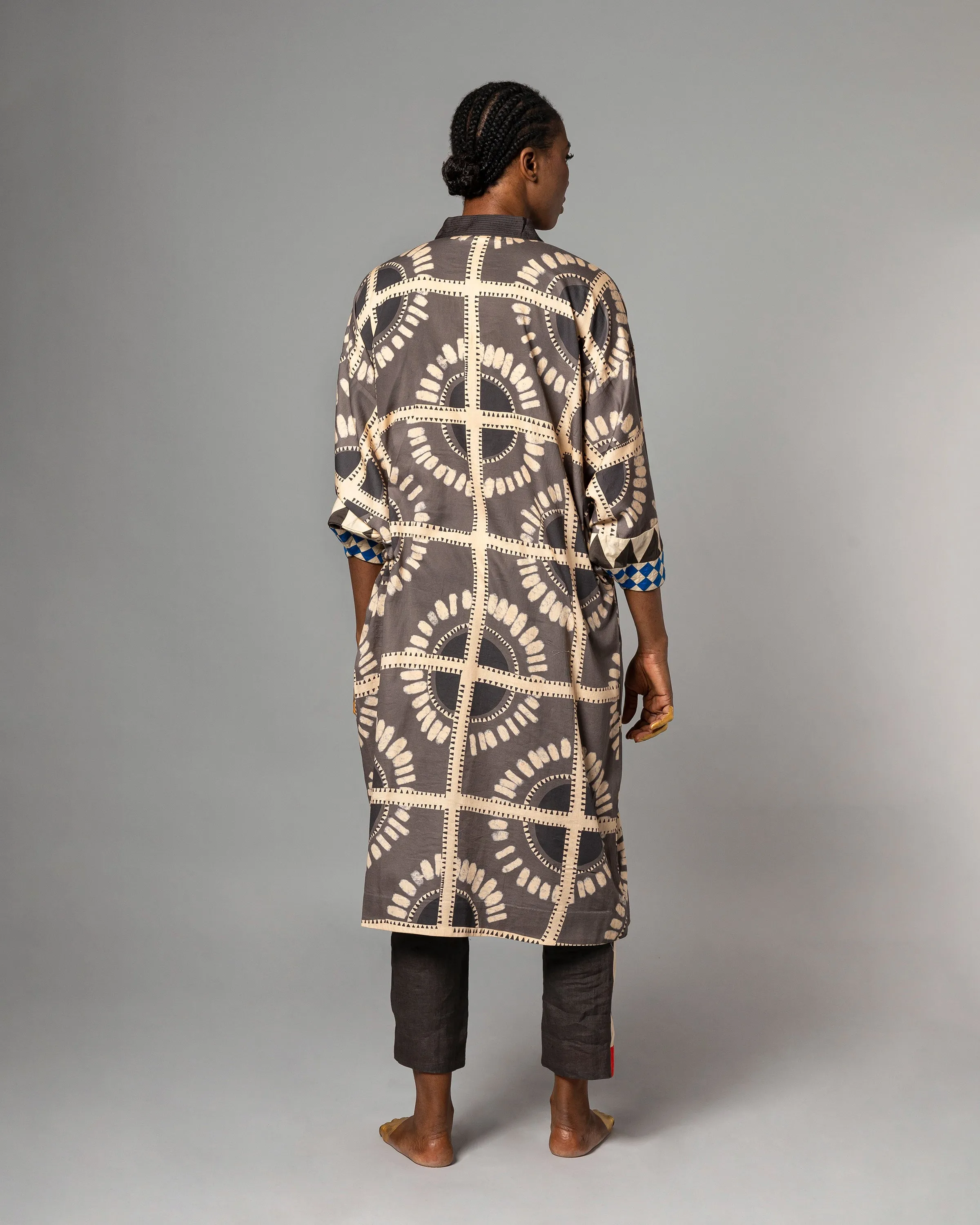 Kemis Charcoal Kaftan