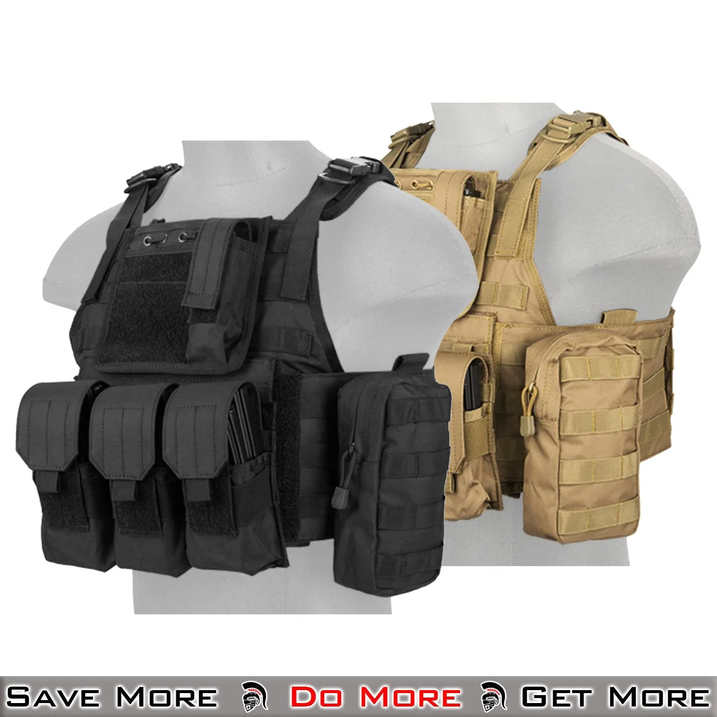 Lancer Tactical 600D Nylon Assault Tactical Vest Airsoft Vest Tactical Plate Carrier