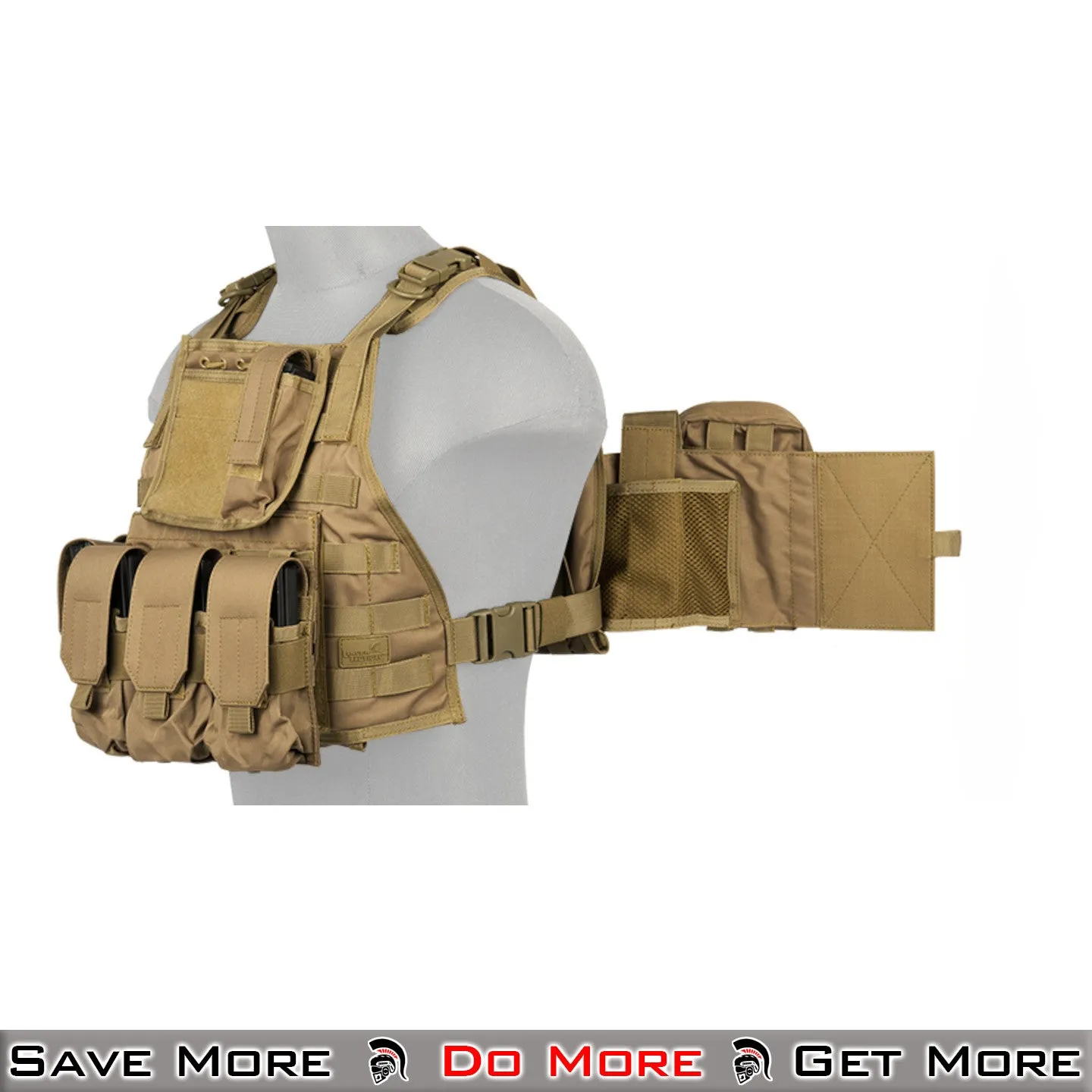 Lancer Tactical 600D Nylon Assault Tactical Vest Airsoft Vest Tactical Plate Carrier