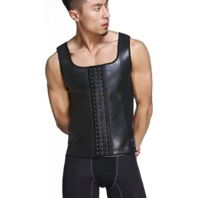 Latex Waist Trainer For Men Vest Body Shaper Corsets Fajas Colombianas