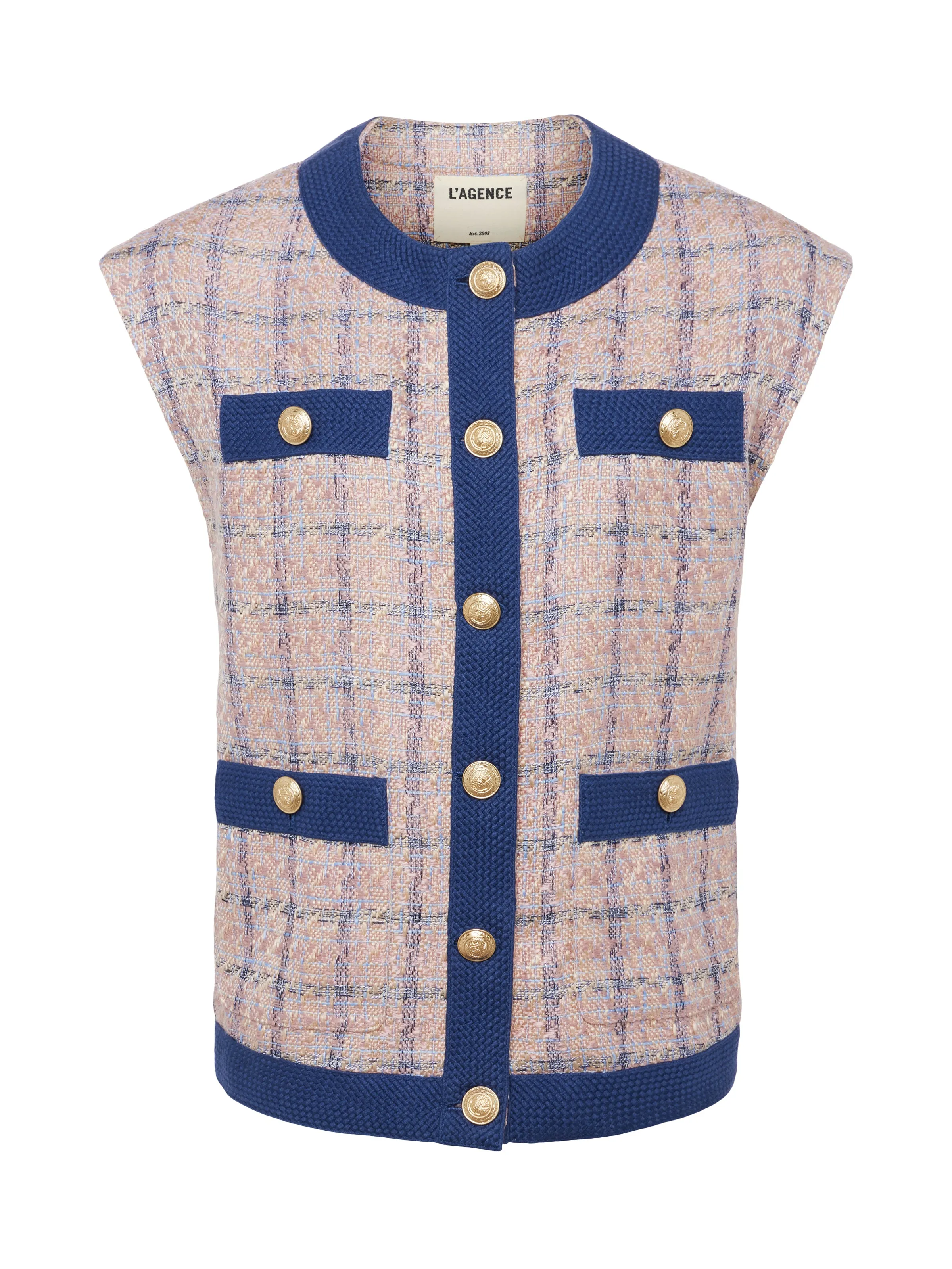 Laurel Tweed Oversized Vest