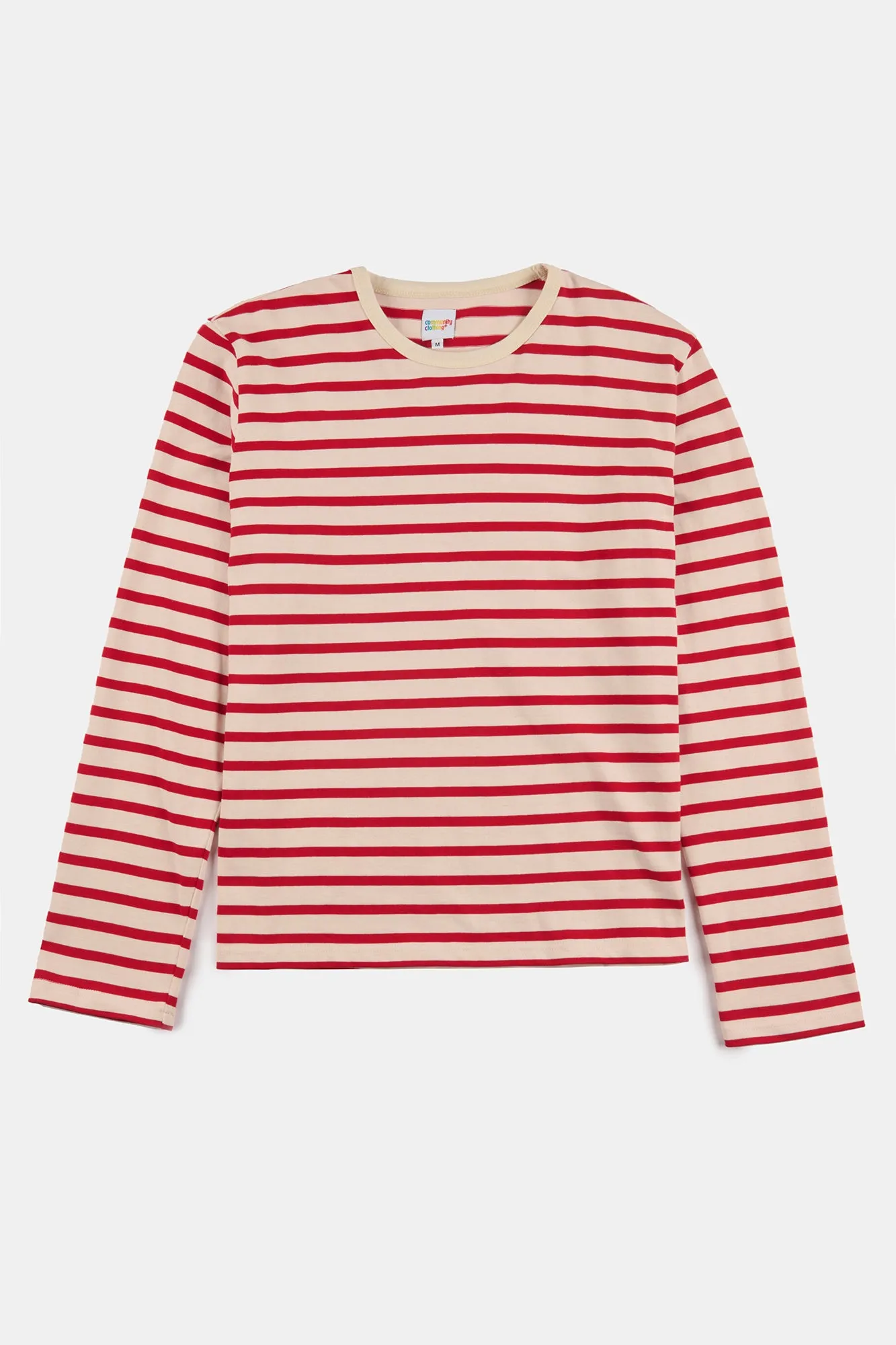 Men's Breton  - Ecru/Flame Red