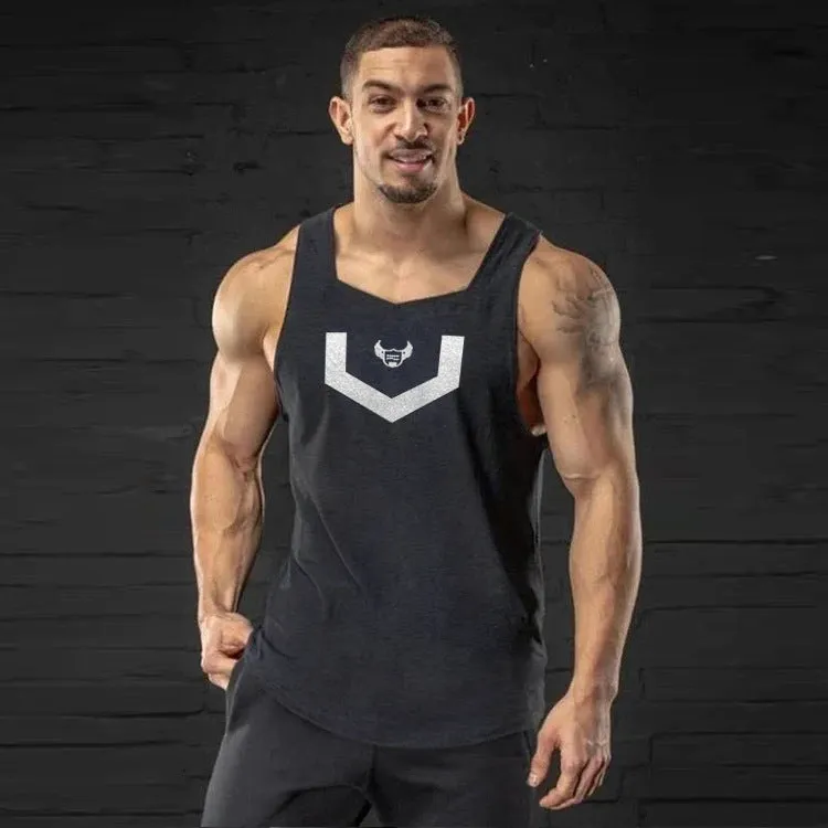 Mens Muscle Fit Gym Fitness Sports Training Quick-Drying Breathable Sleeveless Vest