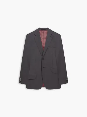 Middleton Regular Fit Charcoal Twill Wool Blend Jacket