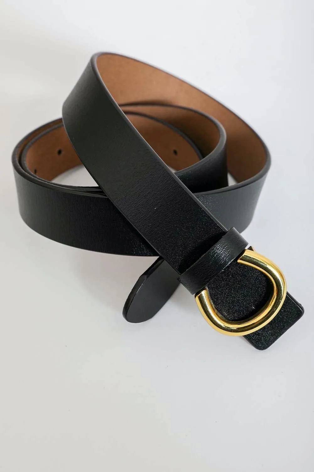 Minimalist Gold Horseshoe Belt