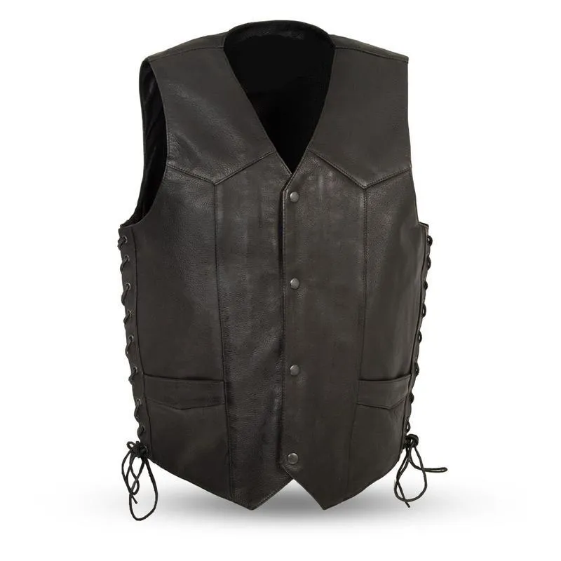 MKL - Slavo Men's Motorcycle Western Style Leather Vest