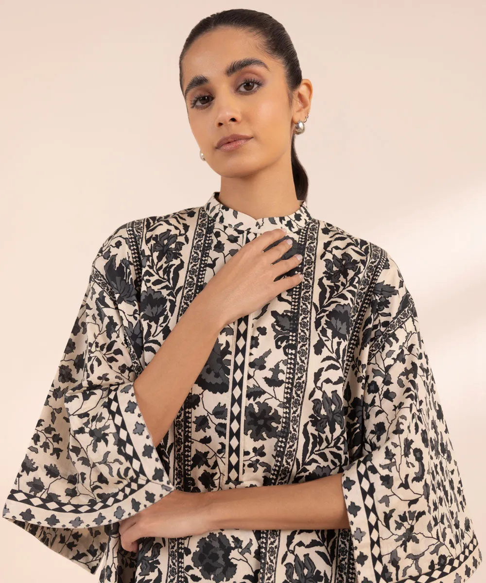 Monochrome '24-2 Piece - Printed Lawn Suit - 00U2Tbw24V42