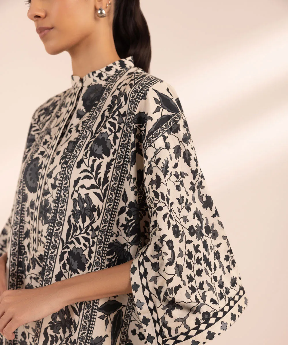 Monochrome '24-2 Piece - Printed Lawn Suit - 00U2Tbw24V42