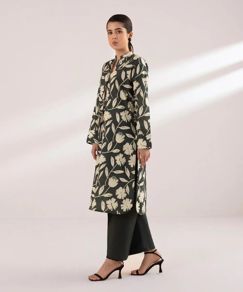 Monochrome '24-2 Piece - Printed Lawn Suit - 00U2Tbw24V43