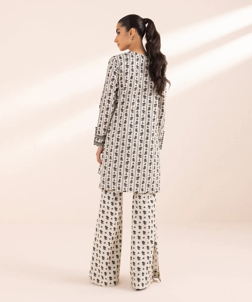 Monochrome '24-2 Piece - Printed Lawn Suit - 0U2Tbw24V43B