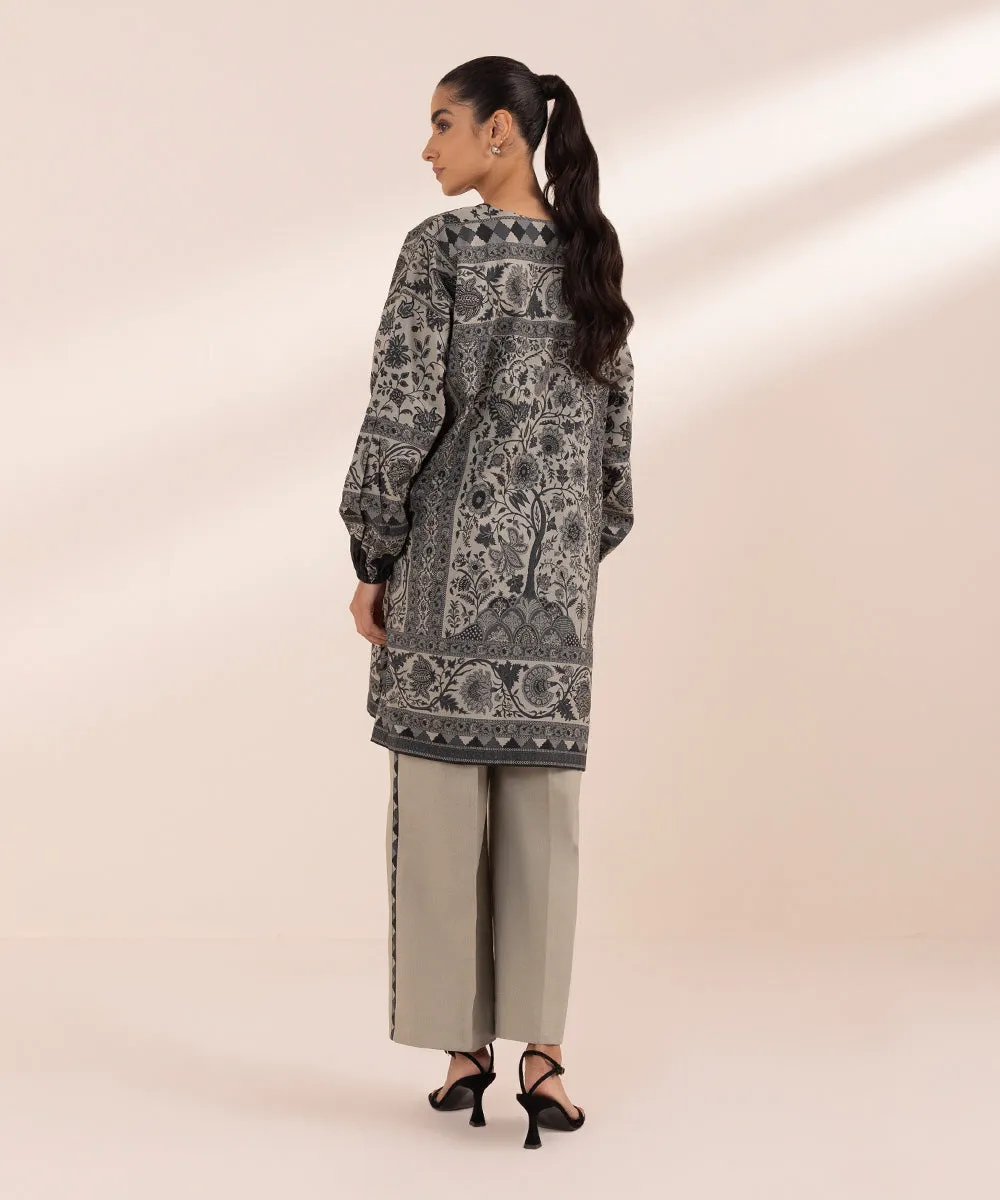 Monochrome '24-2 Piece - Printed Lawn Suit - 0U2Tdy24V419