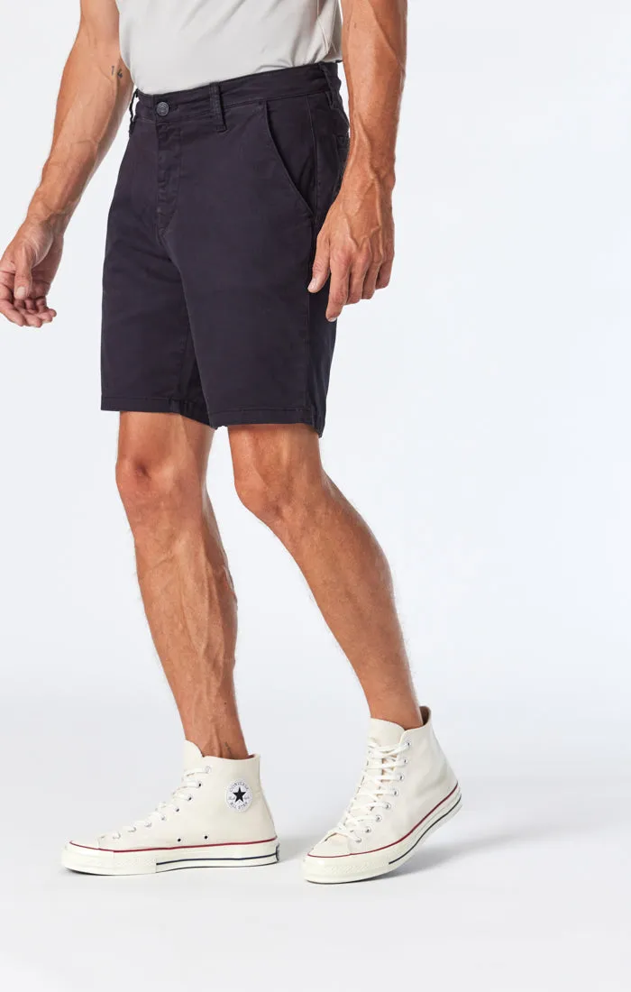 NOAH SHORTS IN BLACK TWILL