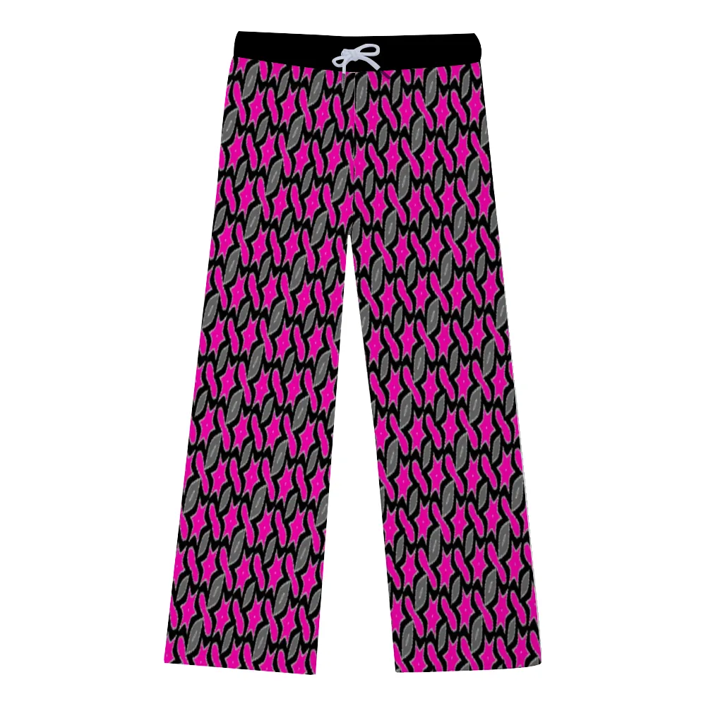 Pink Star Women Yoga Wide Leg Lounge Sweatpants