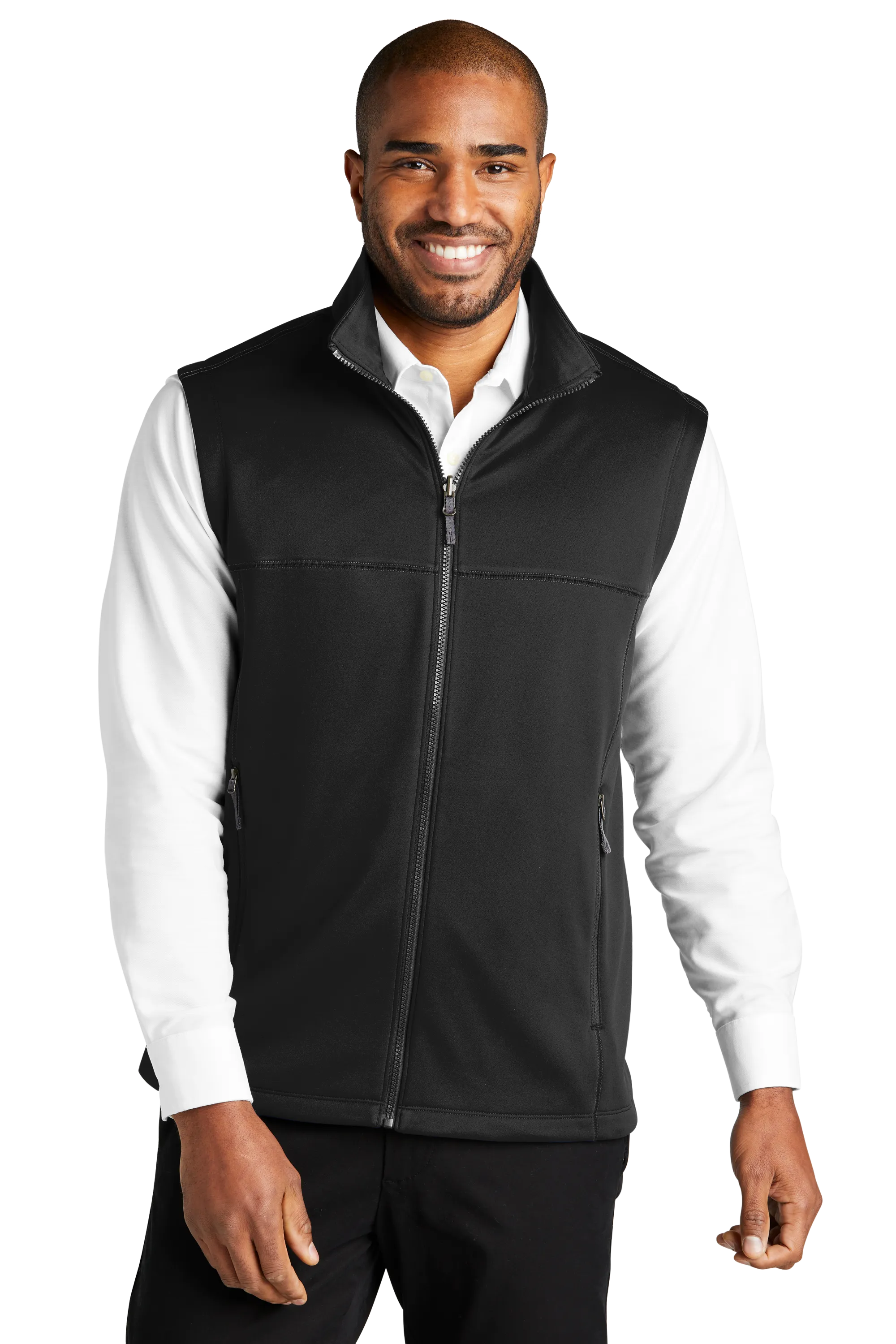 Port Authority® Collective Smooth Fleece Vest - Deep Black