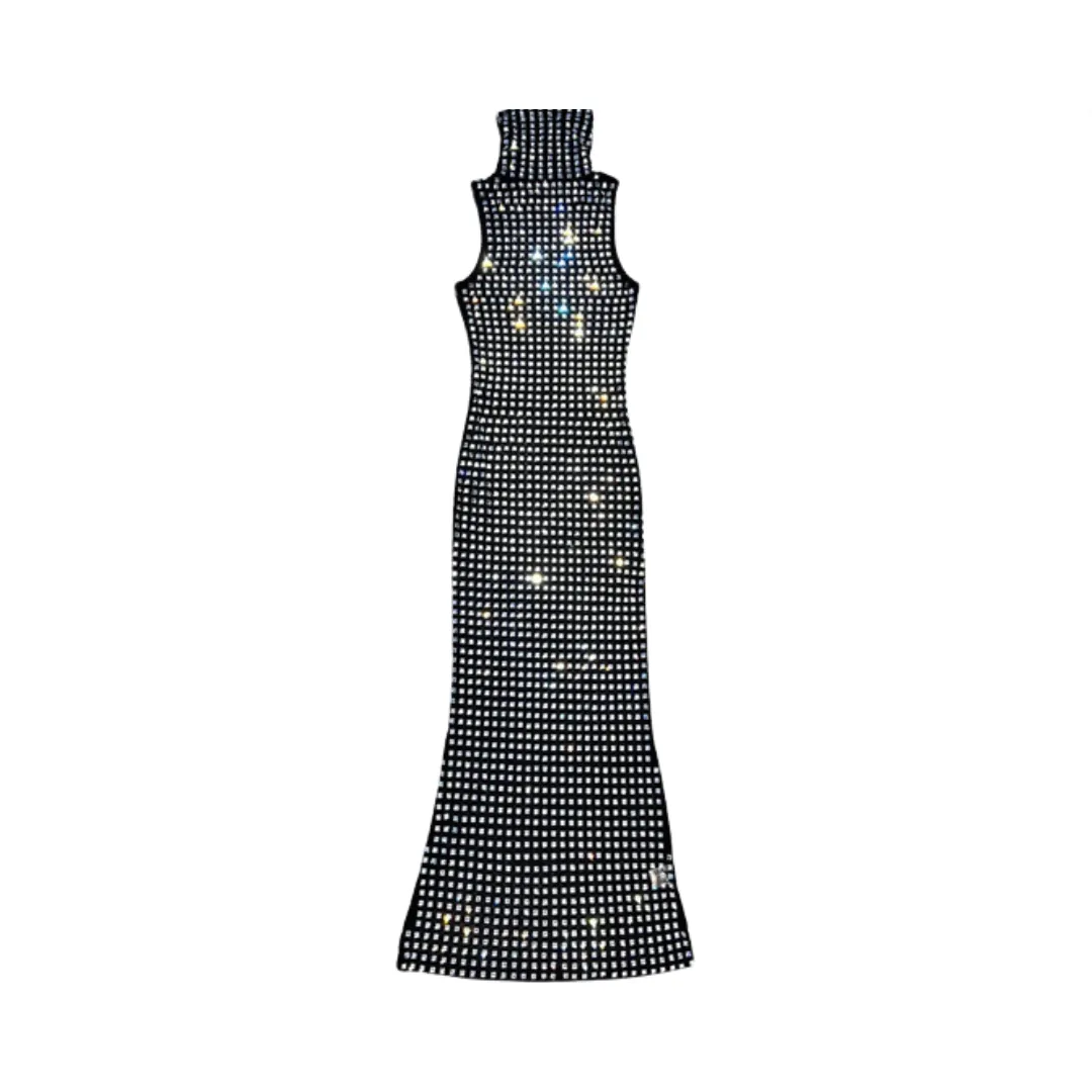 Pre Order:  Hot Diamond Mesh Maxi Dress