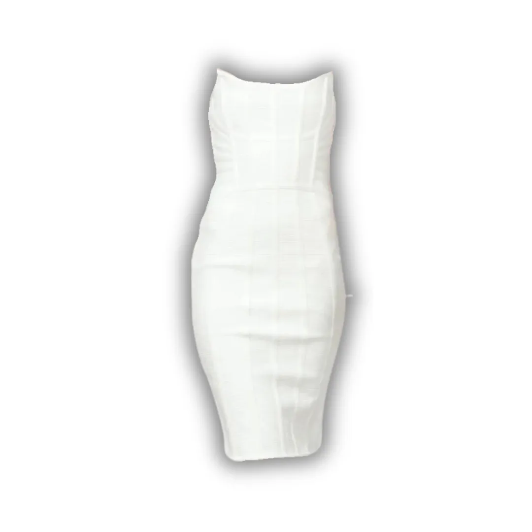 Pre Order:  Pleated Slim Fit Party Bandage Dress