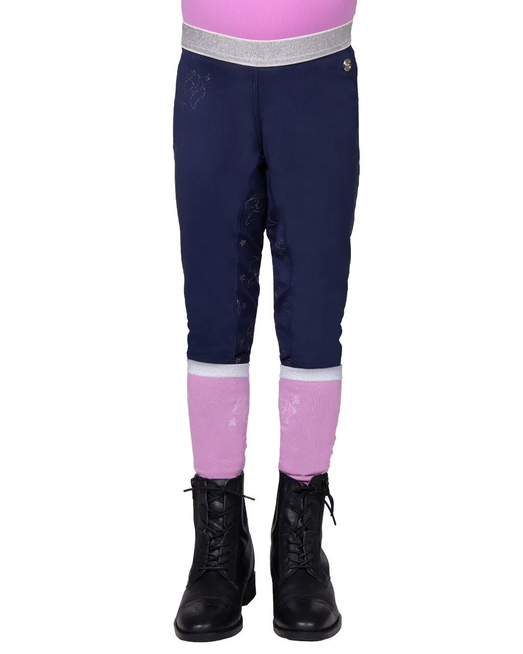 QHP Riding Tights Gwen Junior Full Grip