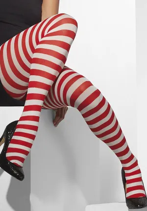 Red & White Stripe | TIGHTS