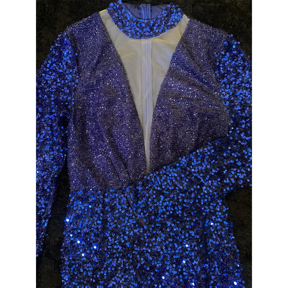 Retro Bodycon Sequin Dress