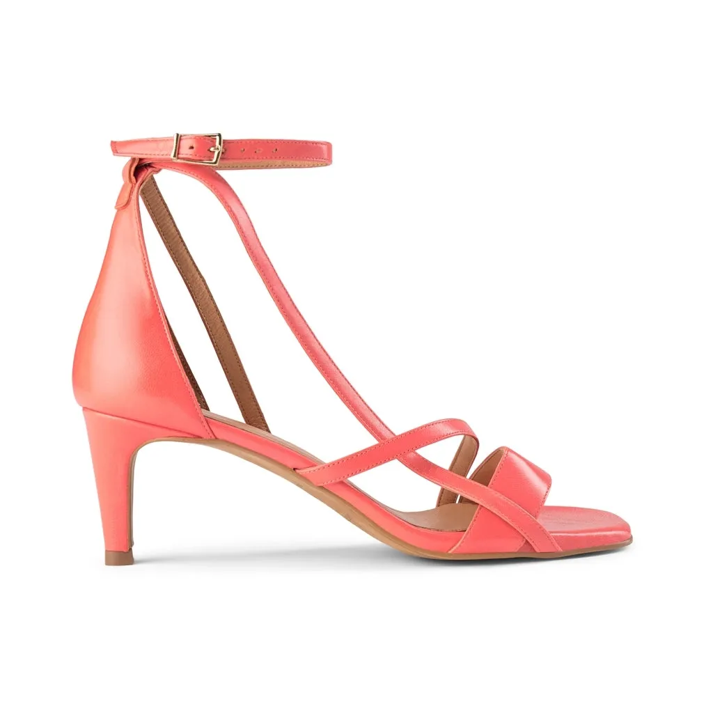 Rosana Strap Sandal - CORAL RED