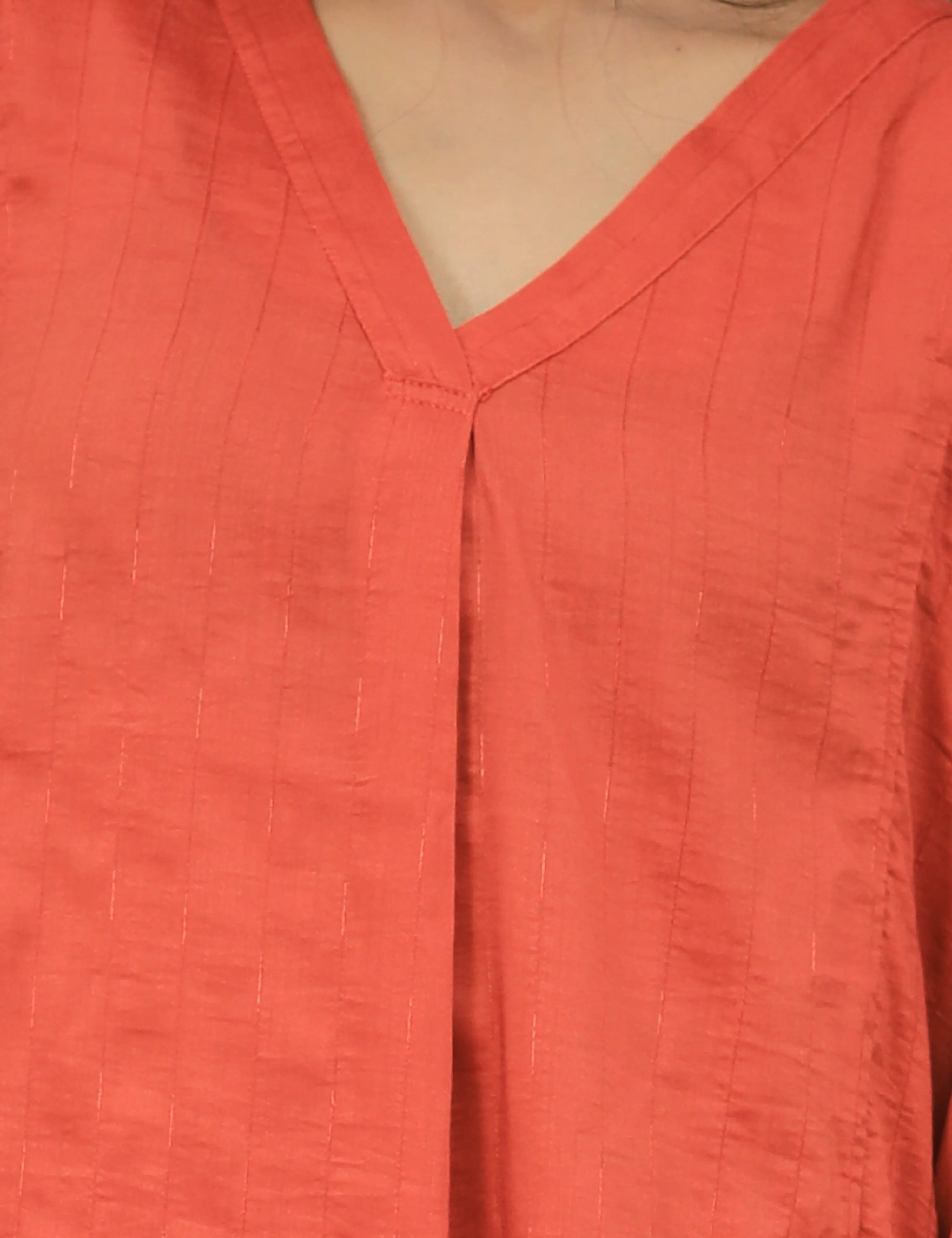 Rustic-Orange Glam Kurta Set