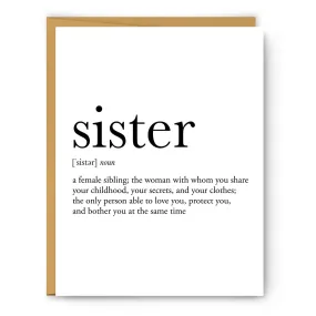 Sister Definition - Everyday